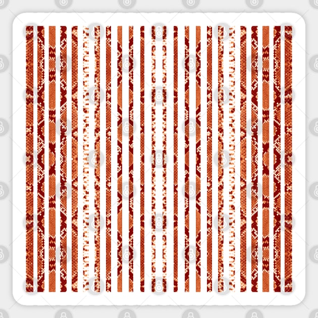 Striped Snake Skin Sticker by mkbl